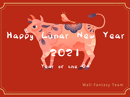 Happy Lunar New Year 2021 Year of the Ox